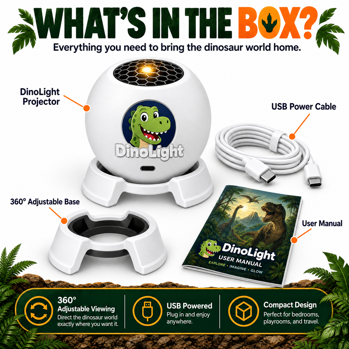 Dino Light 360 Projector